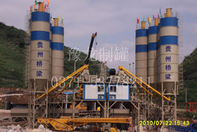 贵州桥梁100T水泥仓使用现场